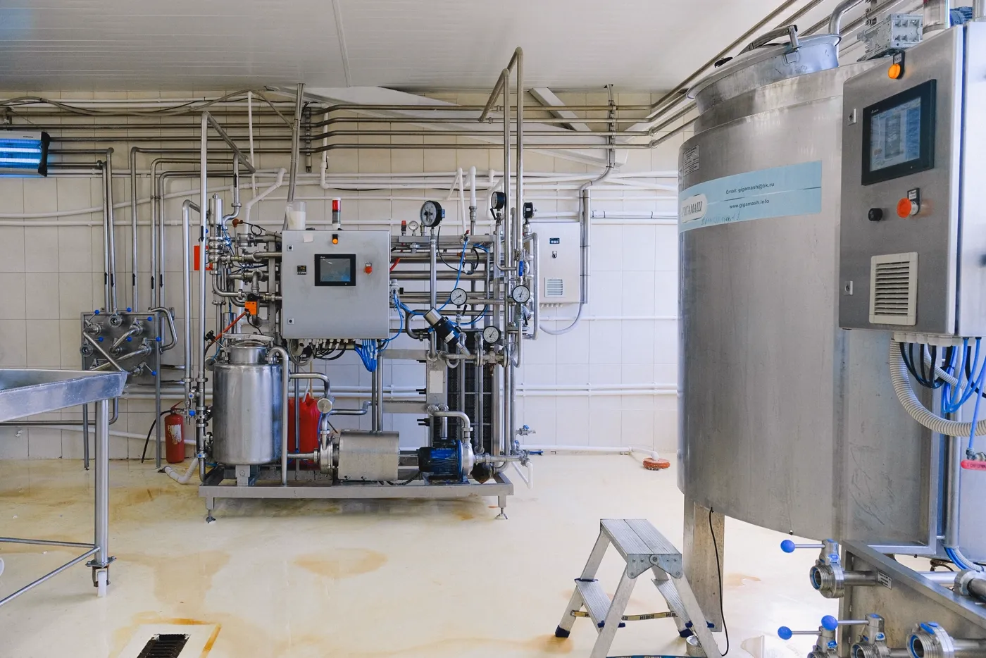 Industrial manufacturing line equipment used in polymer processing